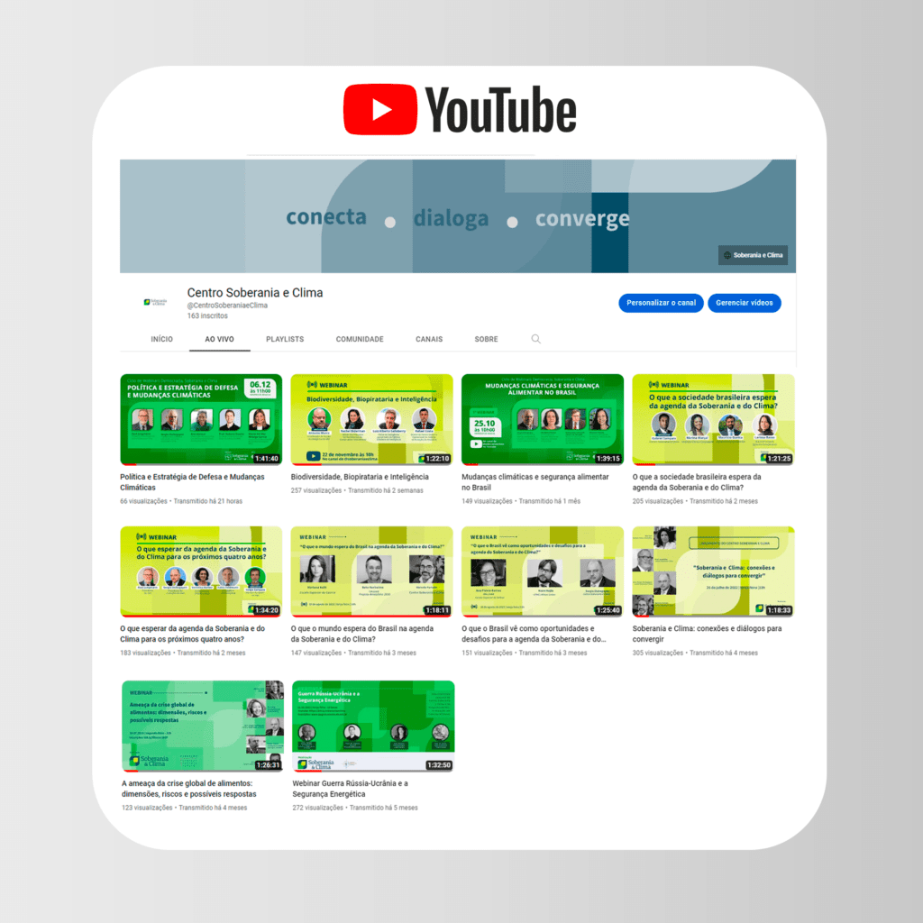 YOUTUBE Comunicação e marketing para marcas, causas, eventos e cultura