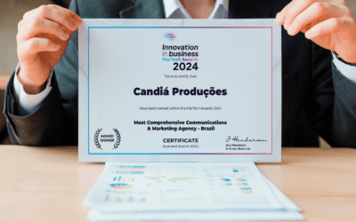 Candiá Produções é reconhecida no MarTech Awards 2024 como Agência de Comunicação e Marketing mais abrangente do Brasil